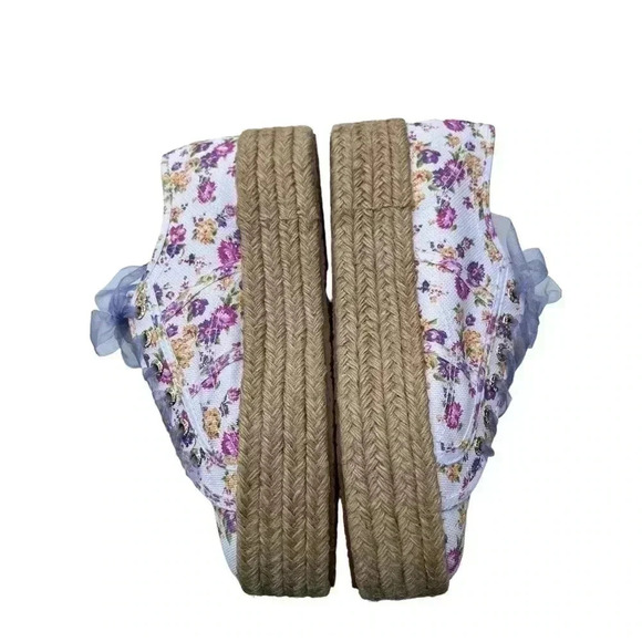 Superga x LoveShackFancy Flowers Rope Sneakers Size 41/US 11 - Picture 8 of 16